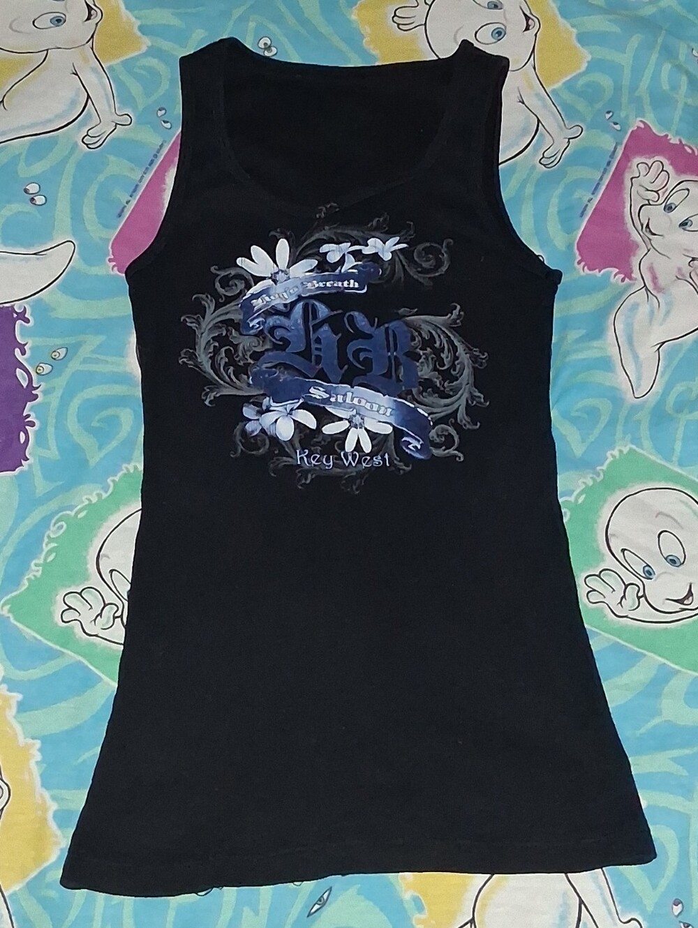 2002 Hogs Breath Saloon Vintage Beater Tank Top Vintage Biker Shirt